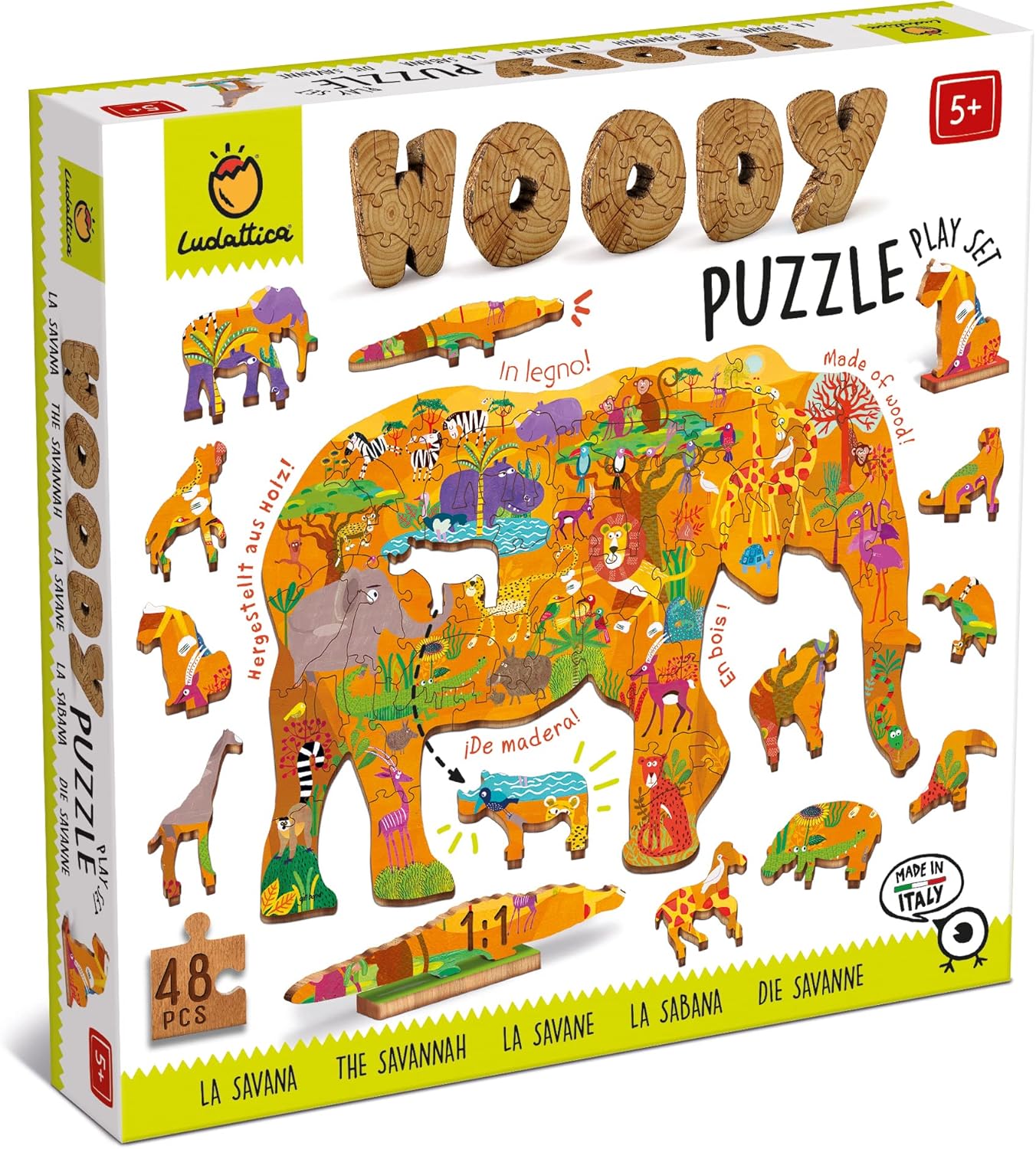 Woody puzzle – La savana